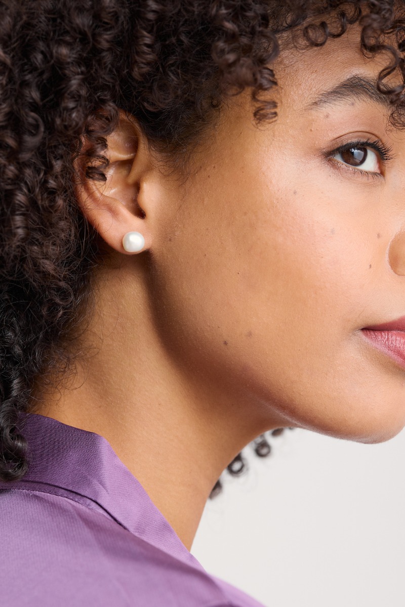 An image of Seasalt  Pearl Stud Earrings 