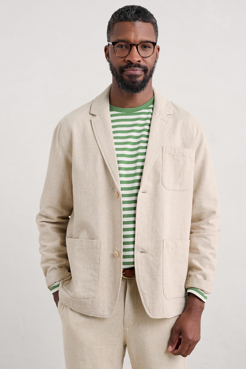 An image of Seasalt  Men's Messack Cotton-Linen Jacket 