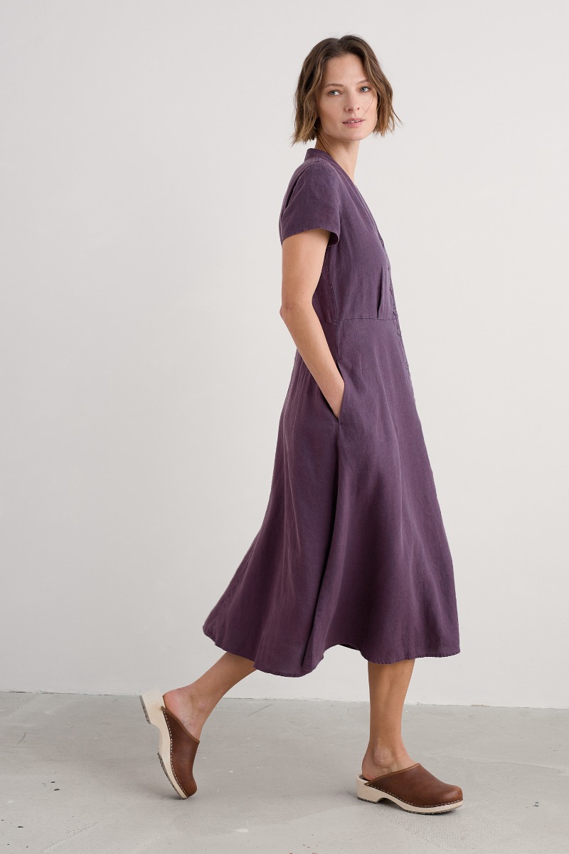 An image of Seasalt  Carved Wood Midi Dress 