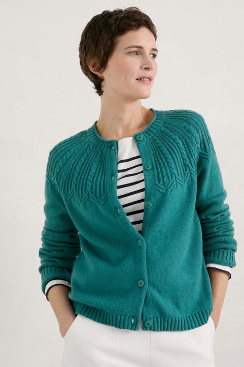Sand Song Cable Stitch Cardigan Image