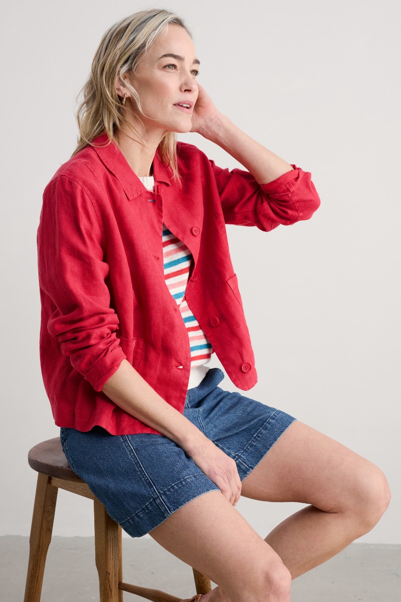 An image of Seasalt  Arame Linen Jacket 