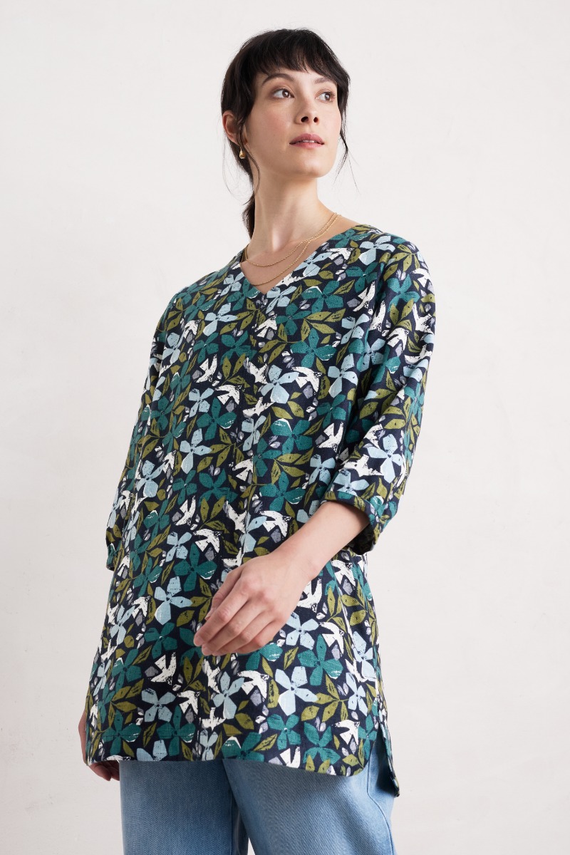 An image of Seasalt  Loganberry Organic Cotton Tunic 