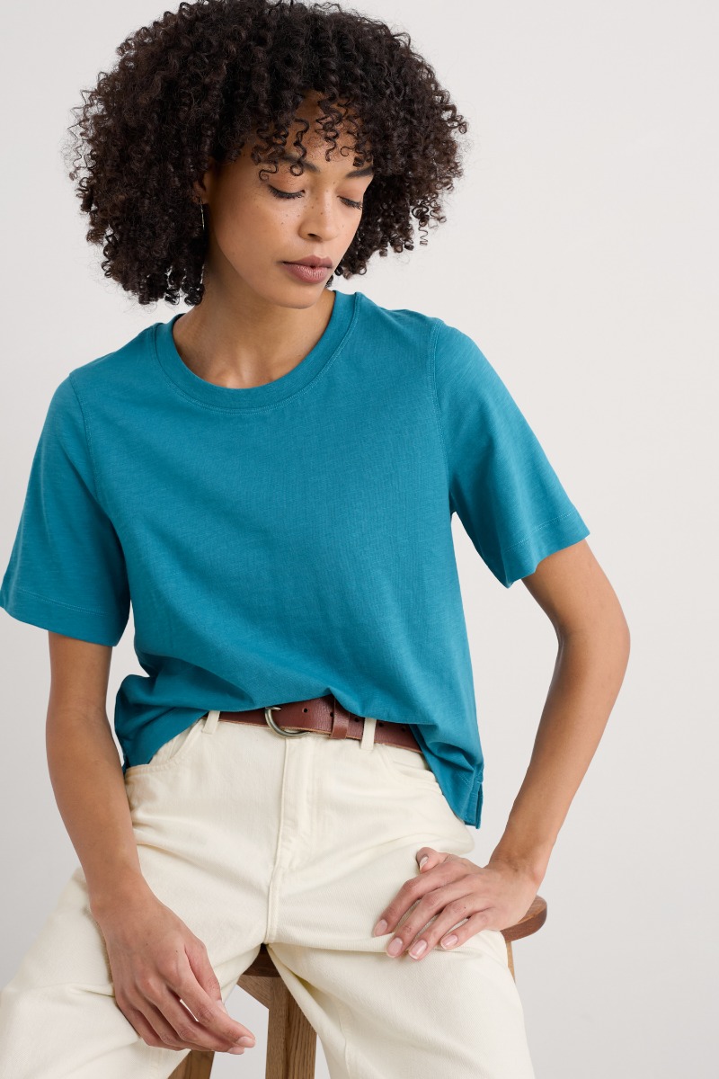 An image of Seasalt  Copseland T-Shirt in GOTS-Certified Organic Cotton Jersey 
