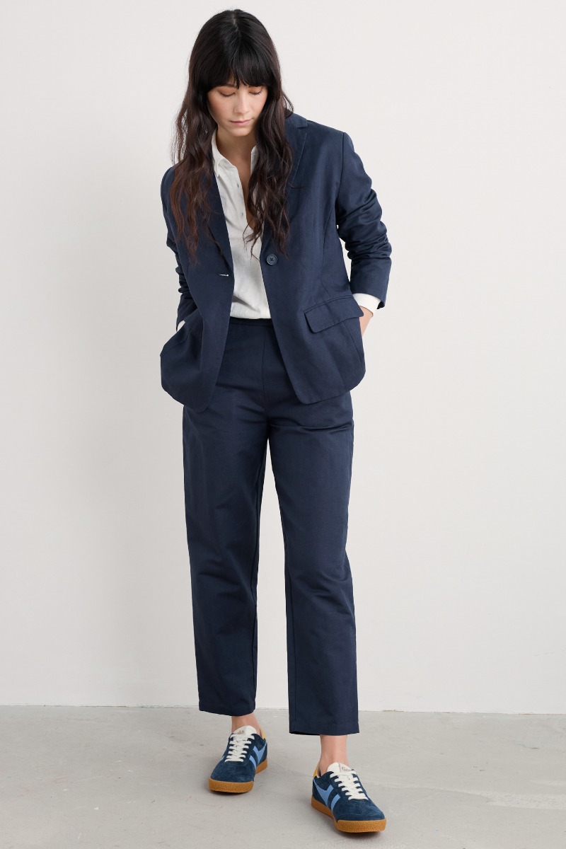 An image of Seasalt  Westlin Straight Leg Suit Trousers 