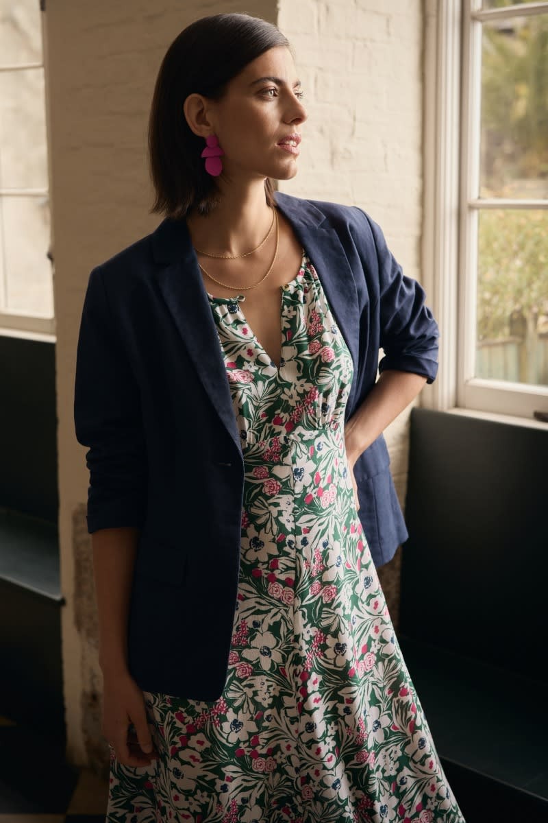 An image of Seasalt  Erica Linen Blend Blazer 