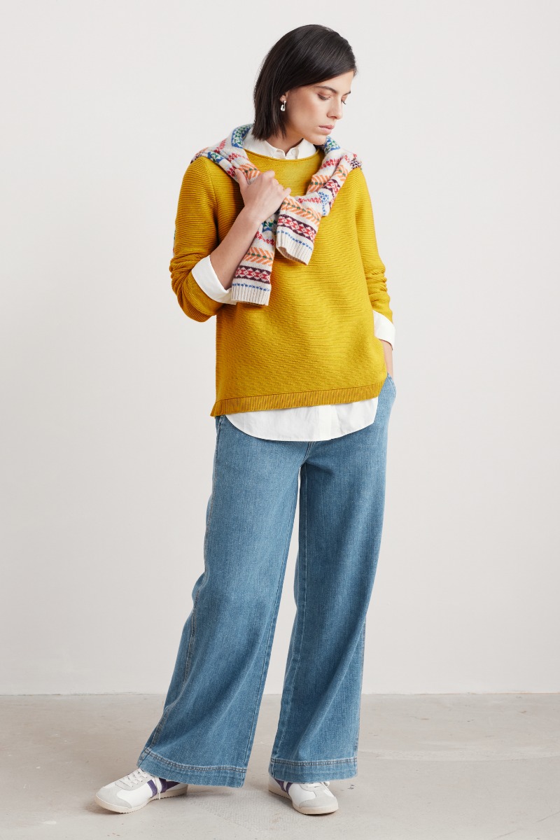 An image of Seasalt  Sennen Cove Wide Leg Jeans 