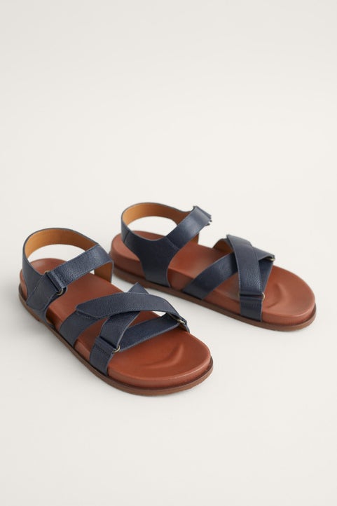 Sea Way Leather Sandals Model Image