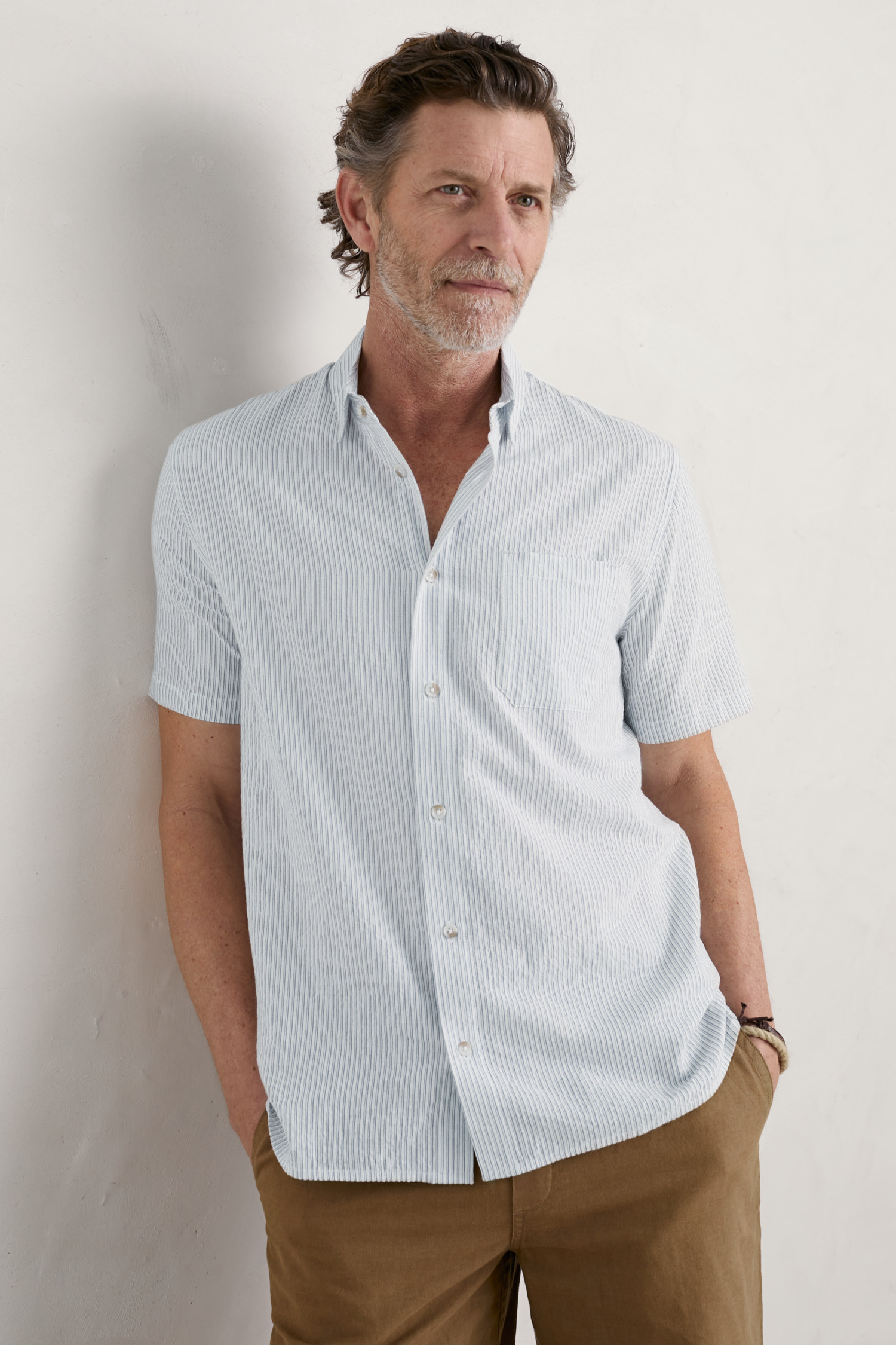 Mens short sleeve seersucker shirts online