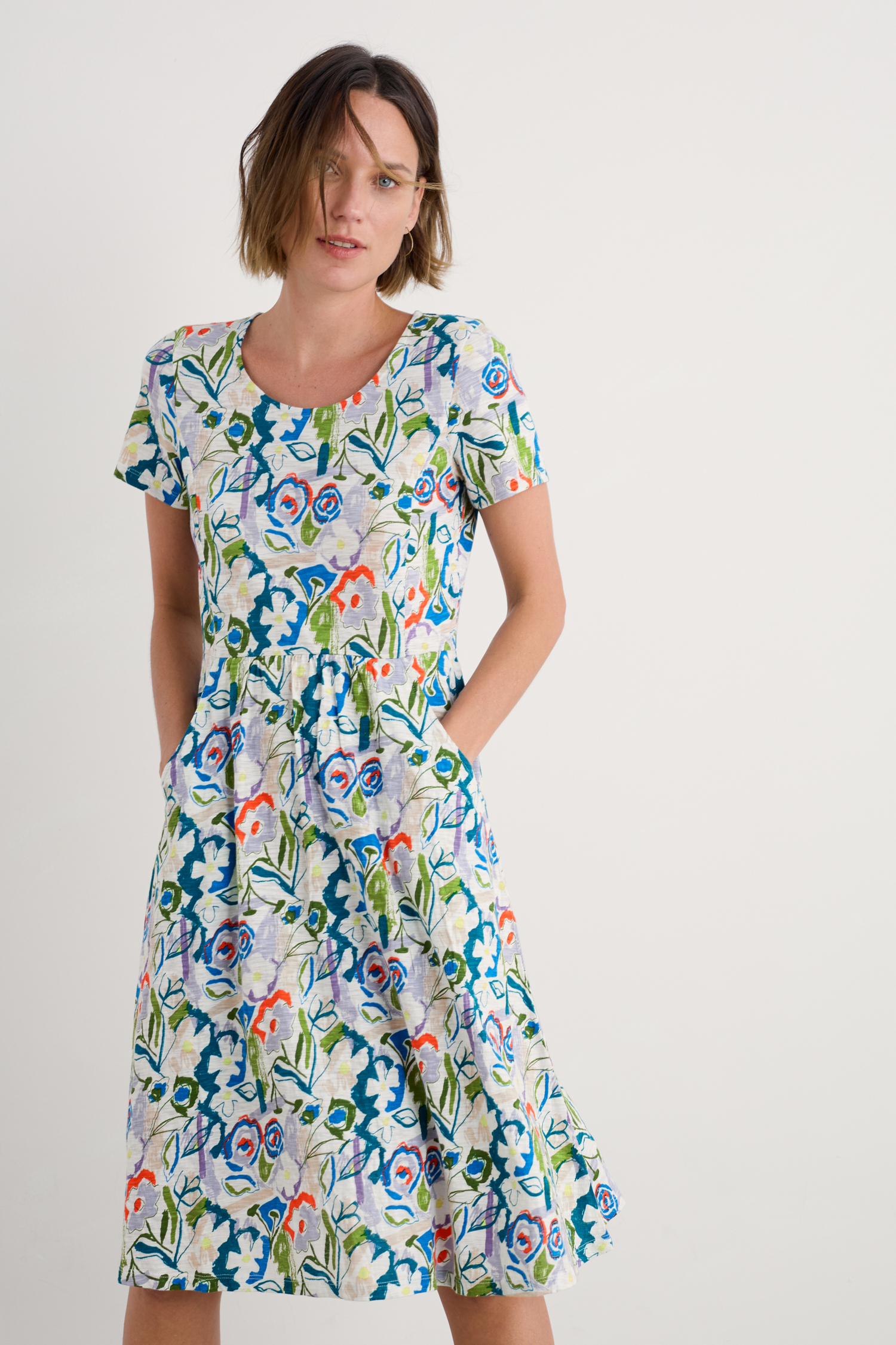 An image of Seasalt  Enor Fit-and-Flare Dress 