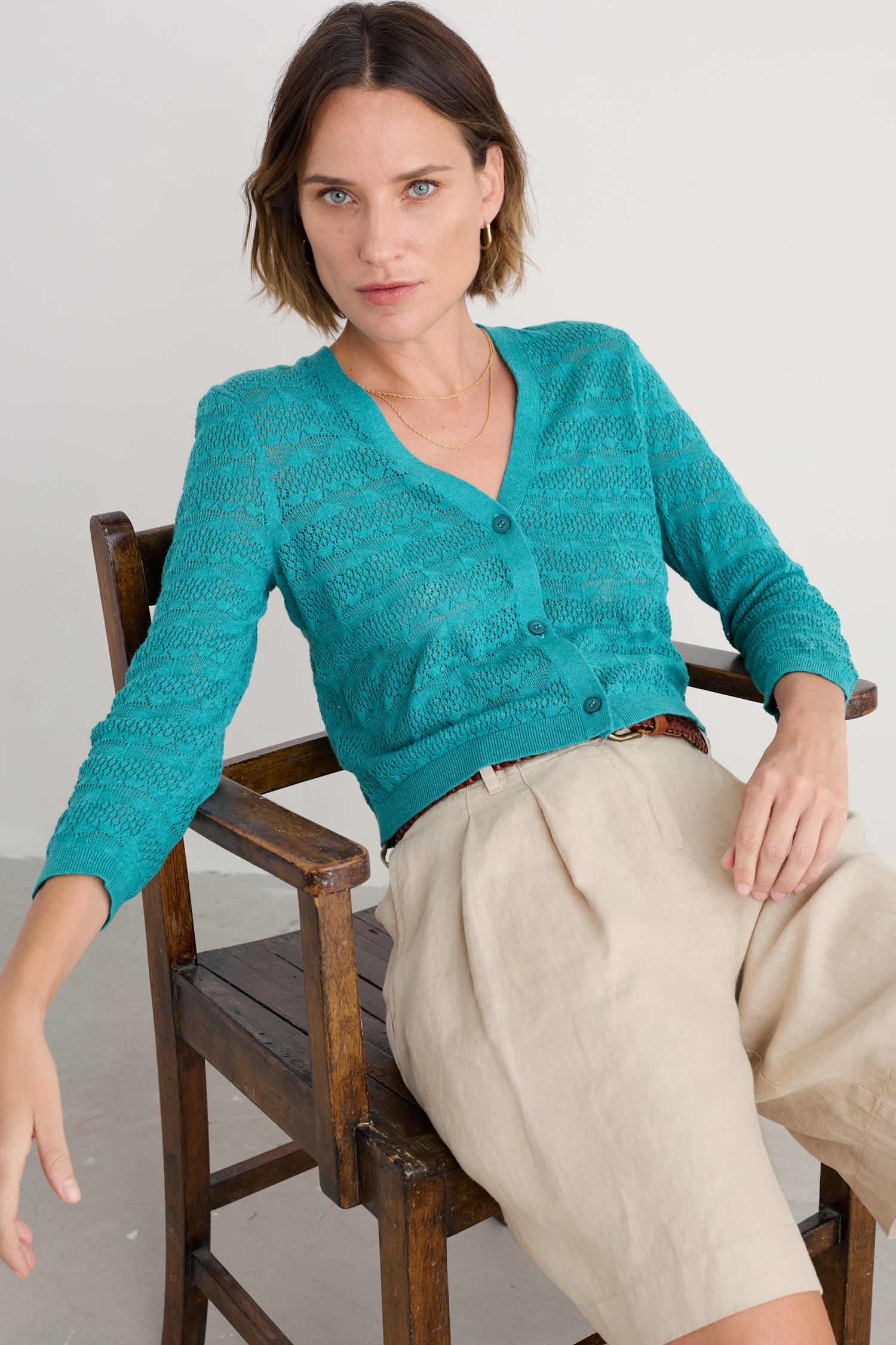 An image of Seasalt  Sweet Day Cotton Cardigan 