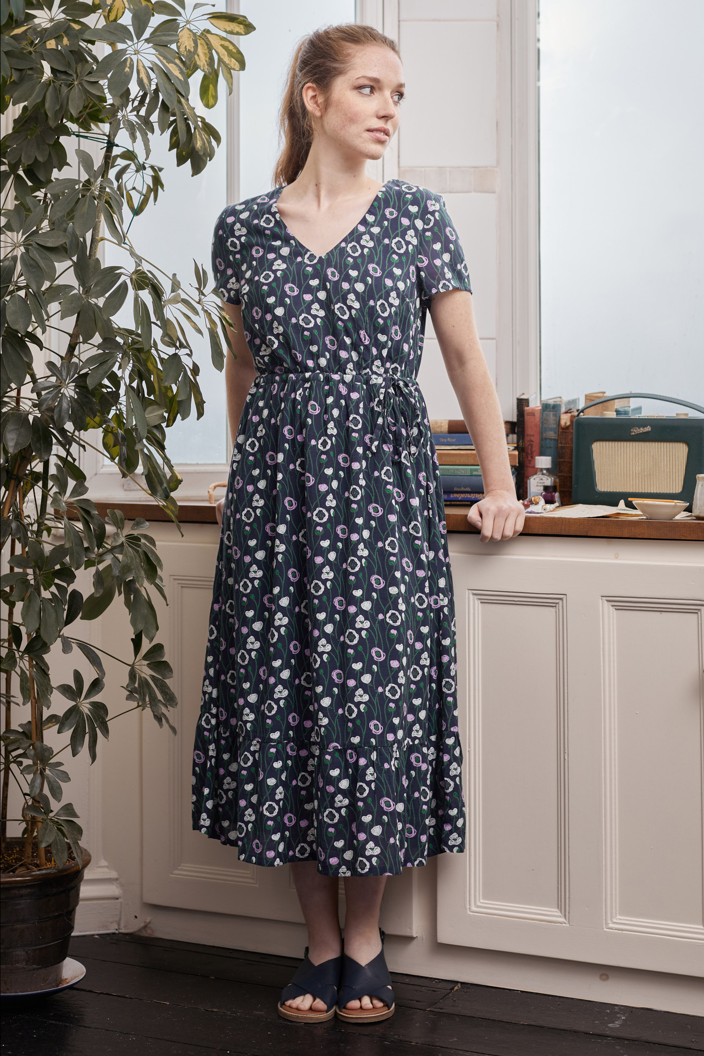 Trewoolfe Midi Dress Floral Summer Style Seasalt Cornwall