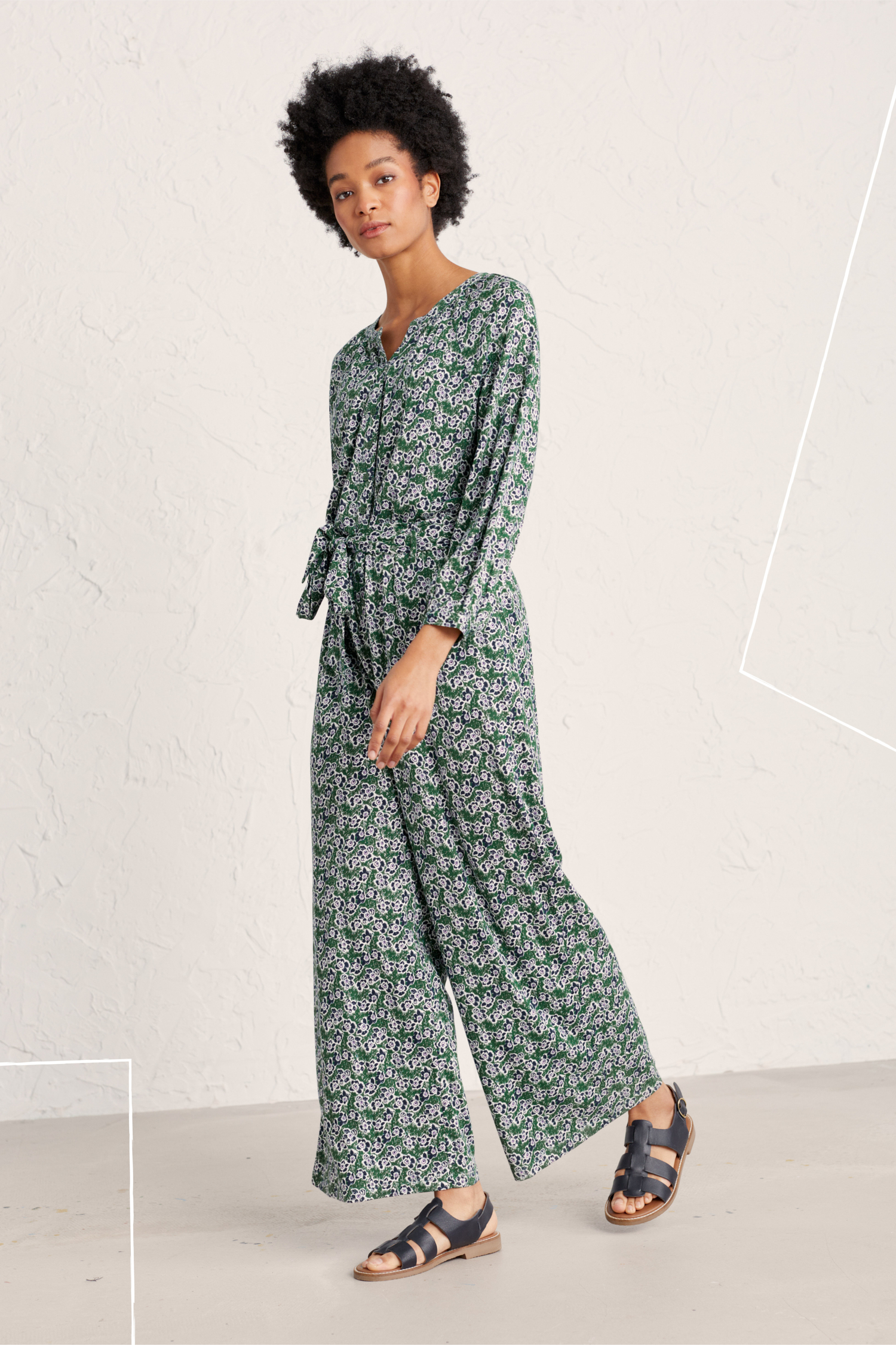 Tendrine Wide Leg Jersey Jumpsuit Seasalt Cornwall