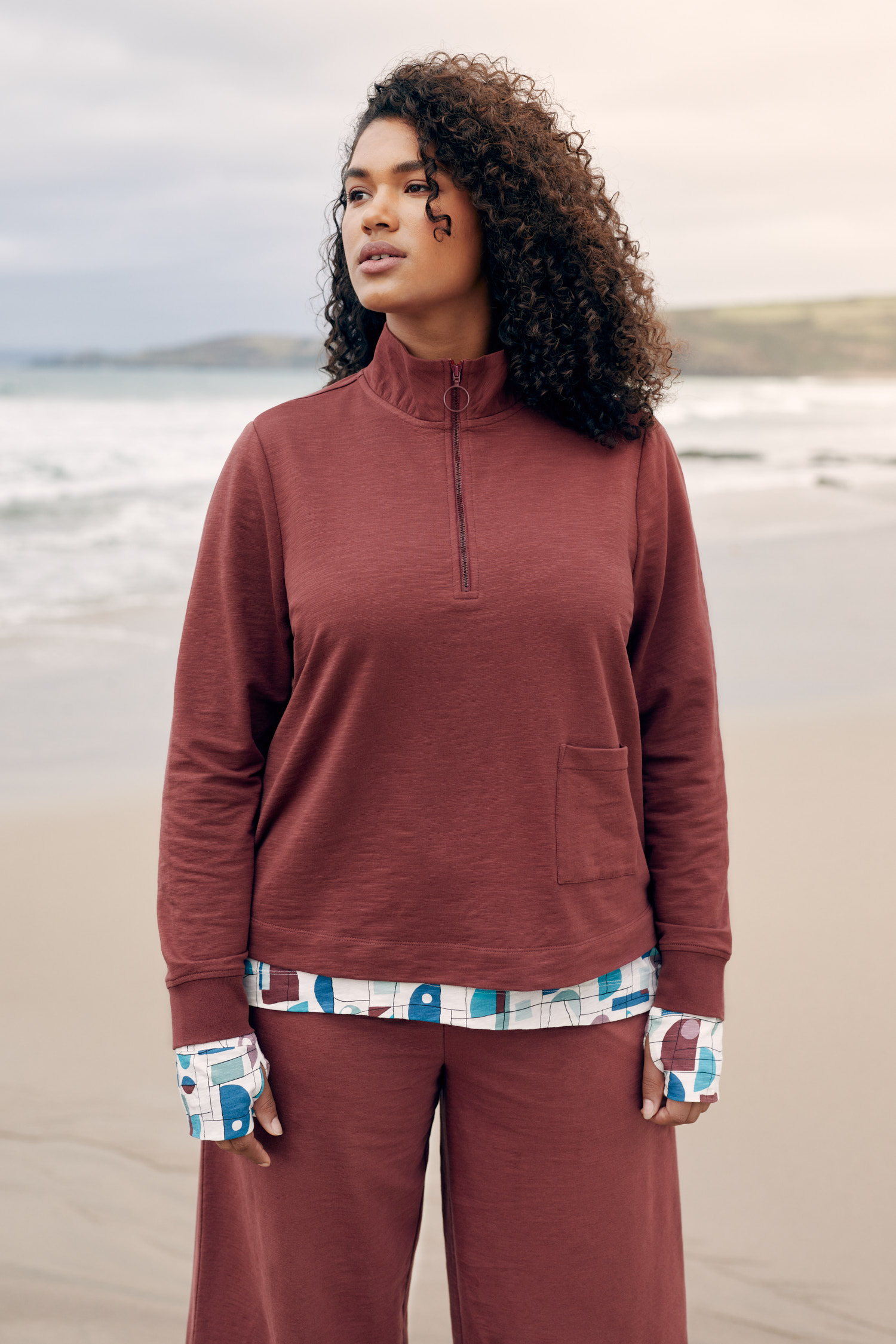 Circle Half Zip Sweatshirt Seasalt Cornwall