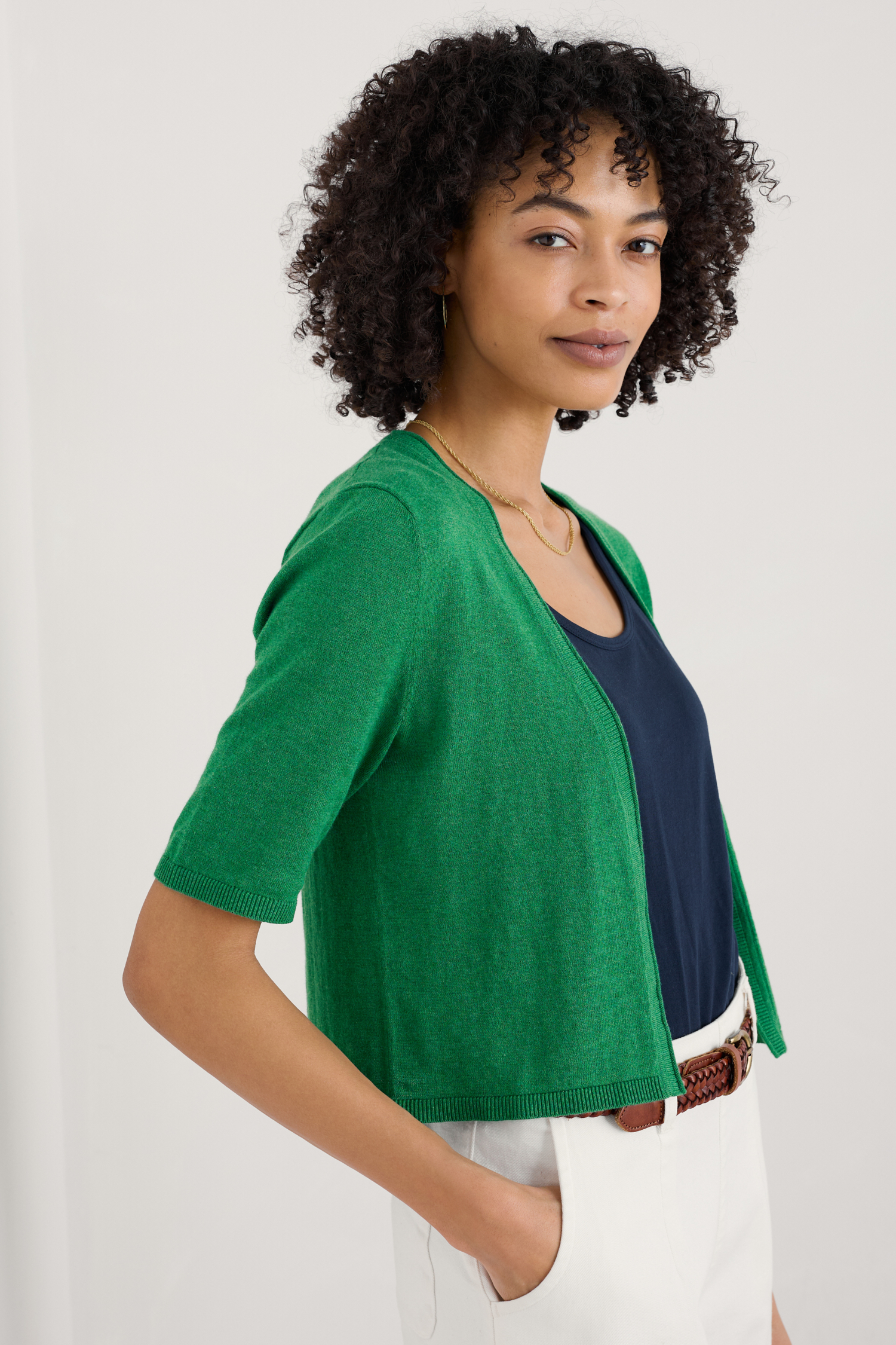 An image of Seasalt  Maria Organic Cotton Cardigan 