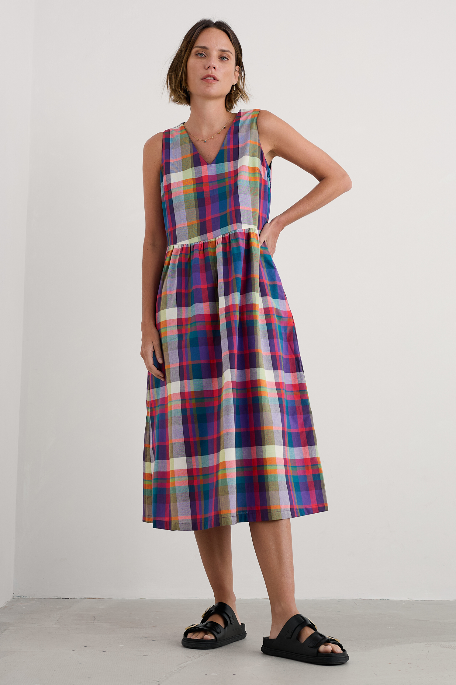 An image of Seasalt  Lowland Heather Sleeveless Dress 