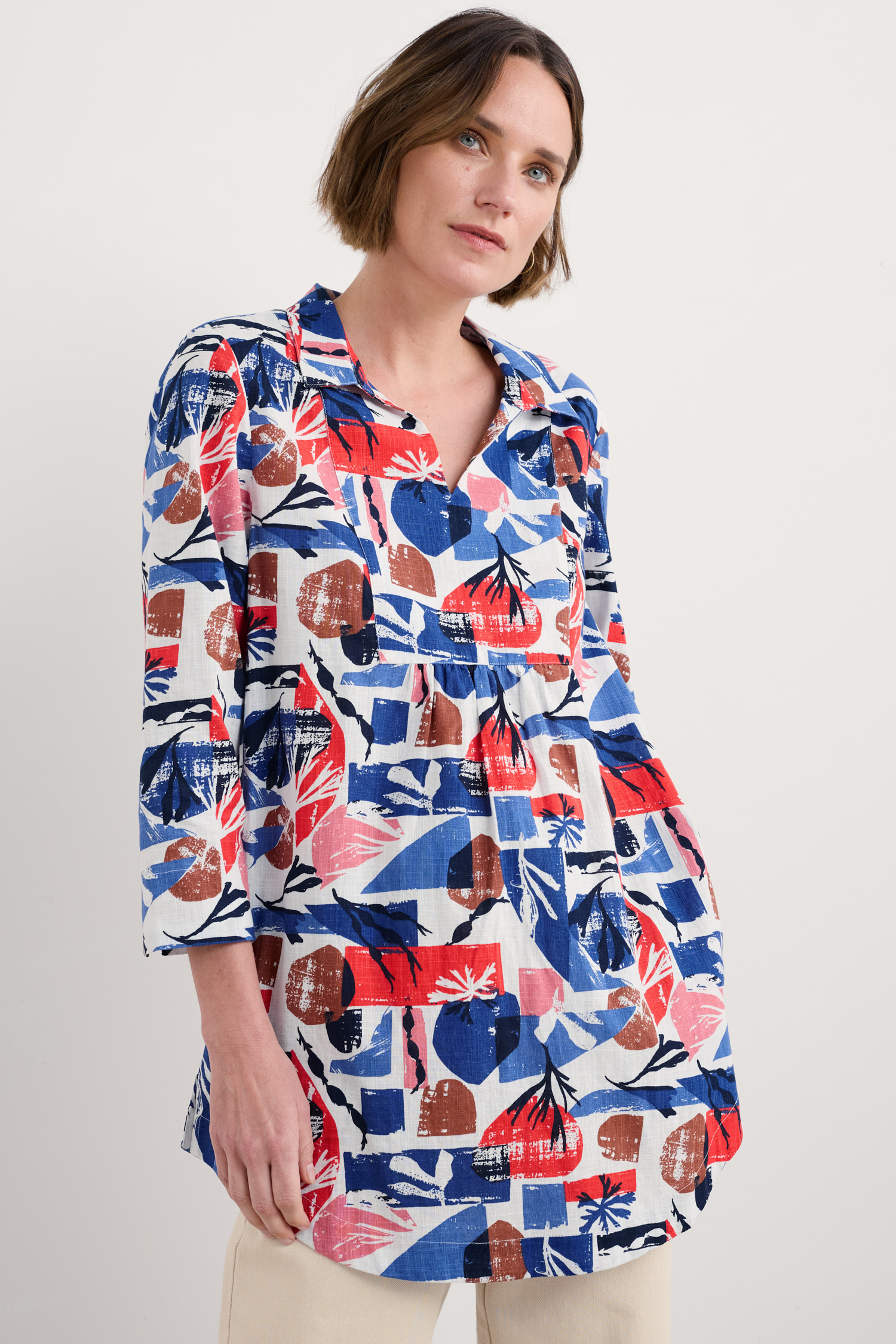 An image of Seasalt  Fal Water Printed Tunic 