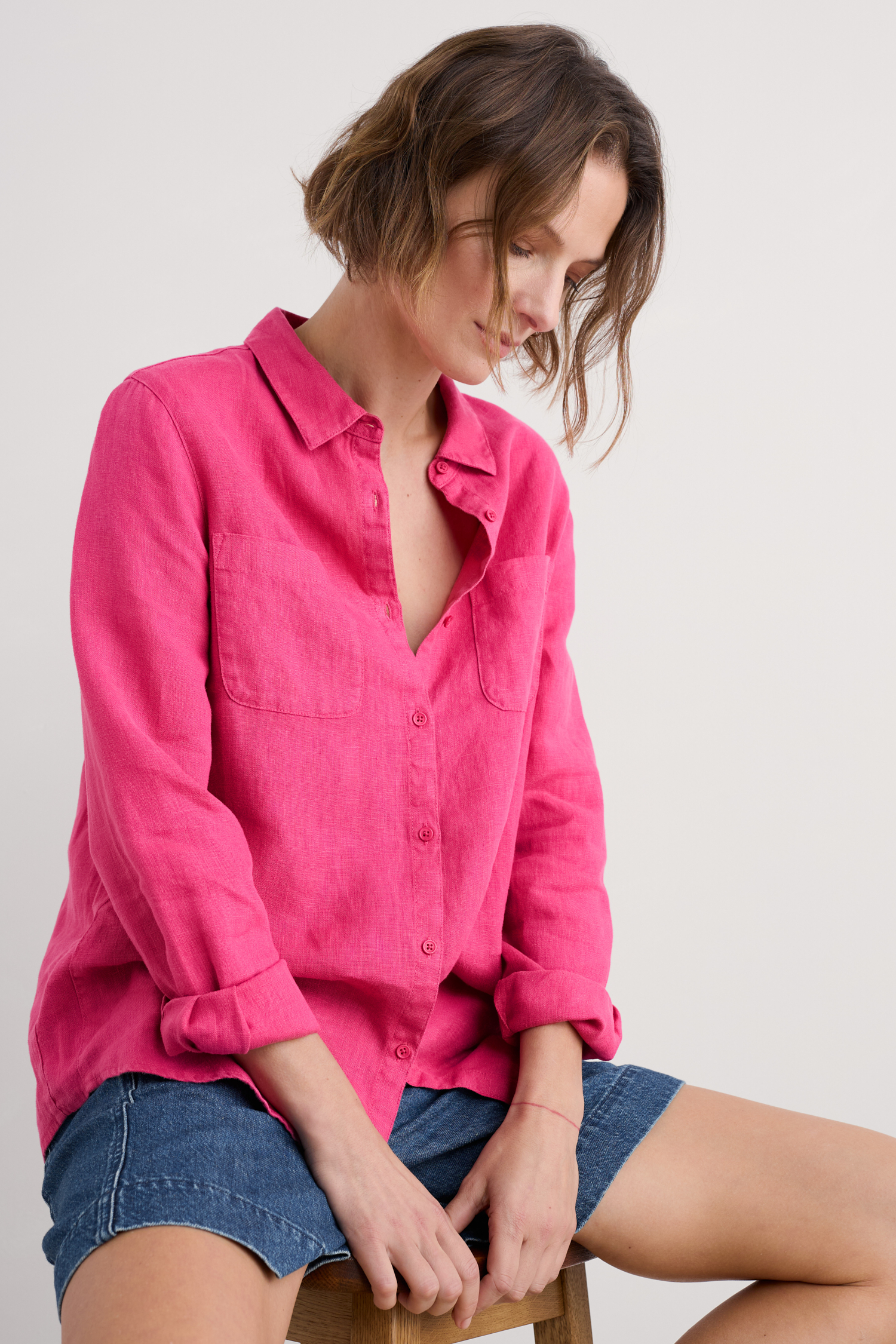 An image of Seasalt  Hazel Branch Linen Shirt 