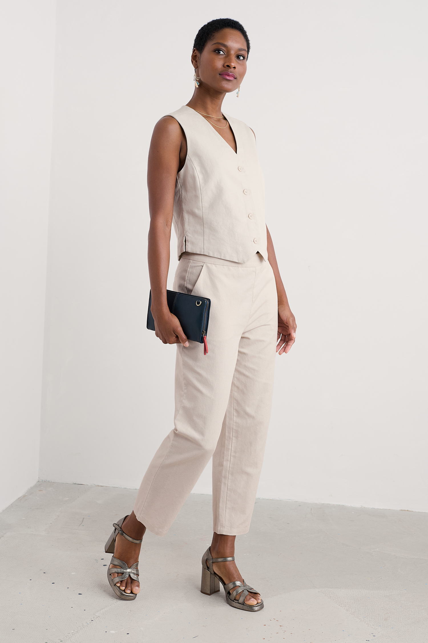 An image of Seasalt  Westlin Straight Leg Suit Trousers 