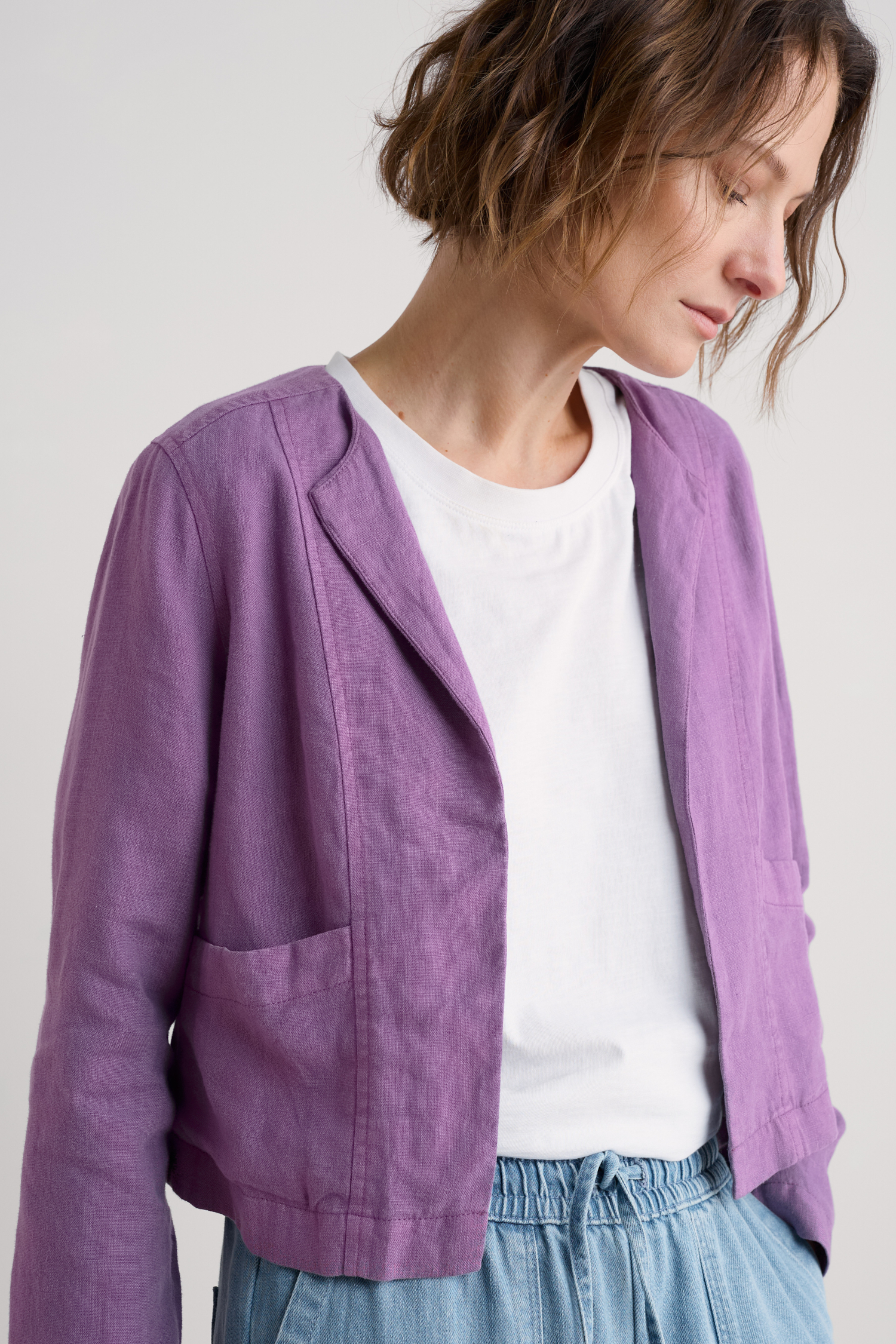 An image of Seasalt  Country Lane Linen Jacket 