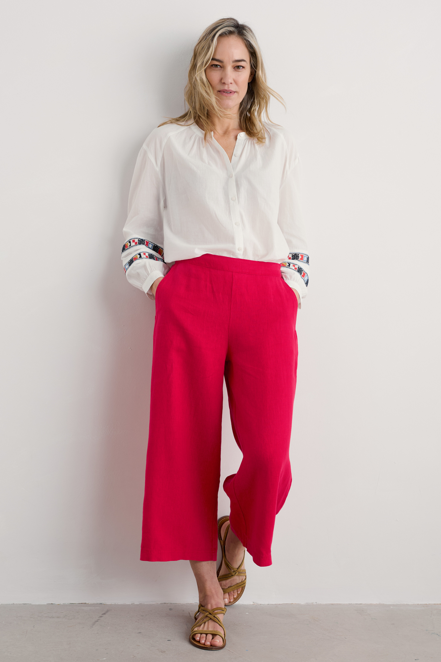 An image of Seasalt  Merrivale Linen Culottes 