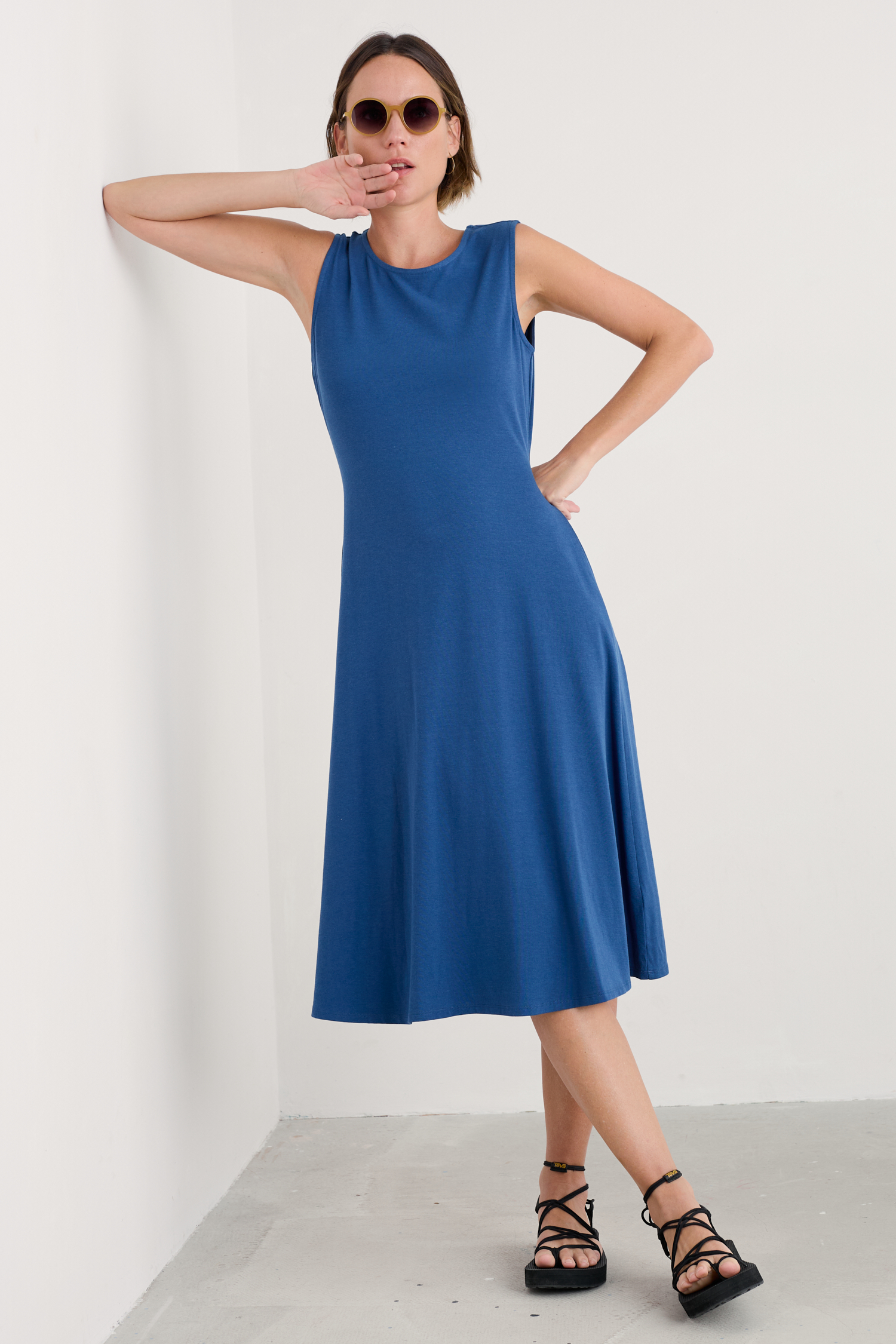 An image of Seasalt  Sweet Violet Jersey Midi Dress 