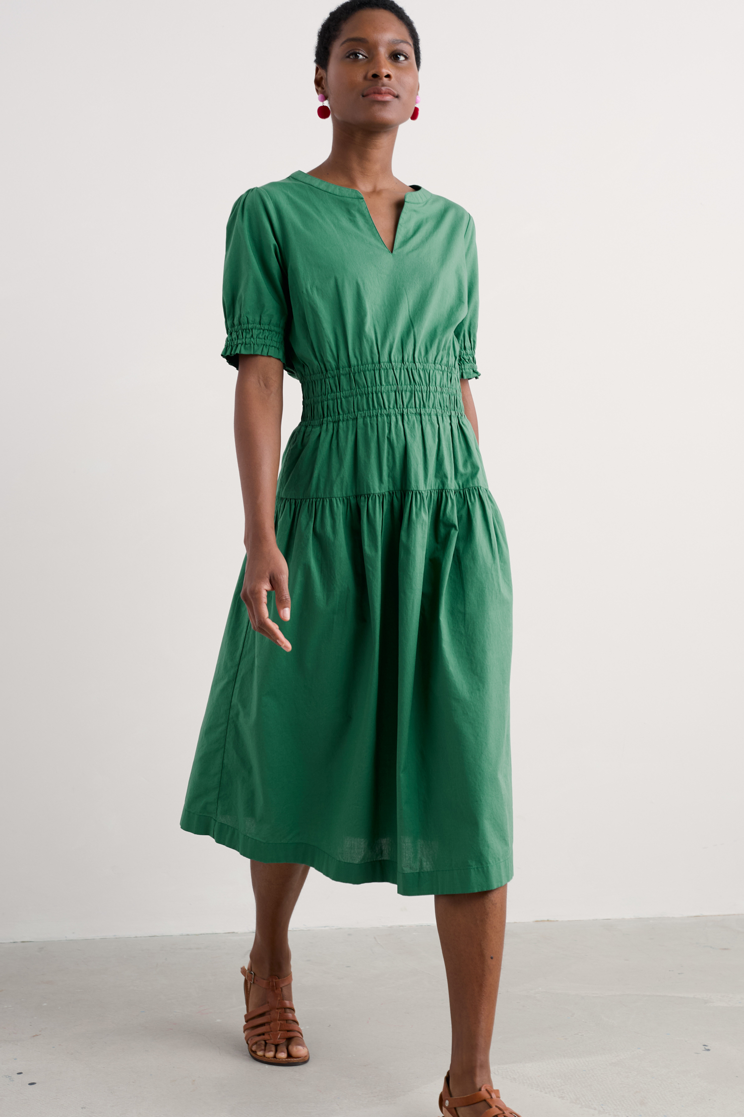 An image of Seasalt  Edith Smocked Dress in GOTS-Certified Organic Cotton 