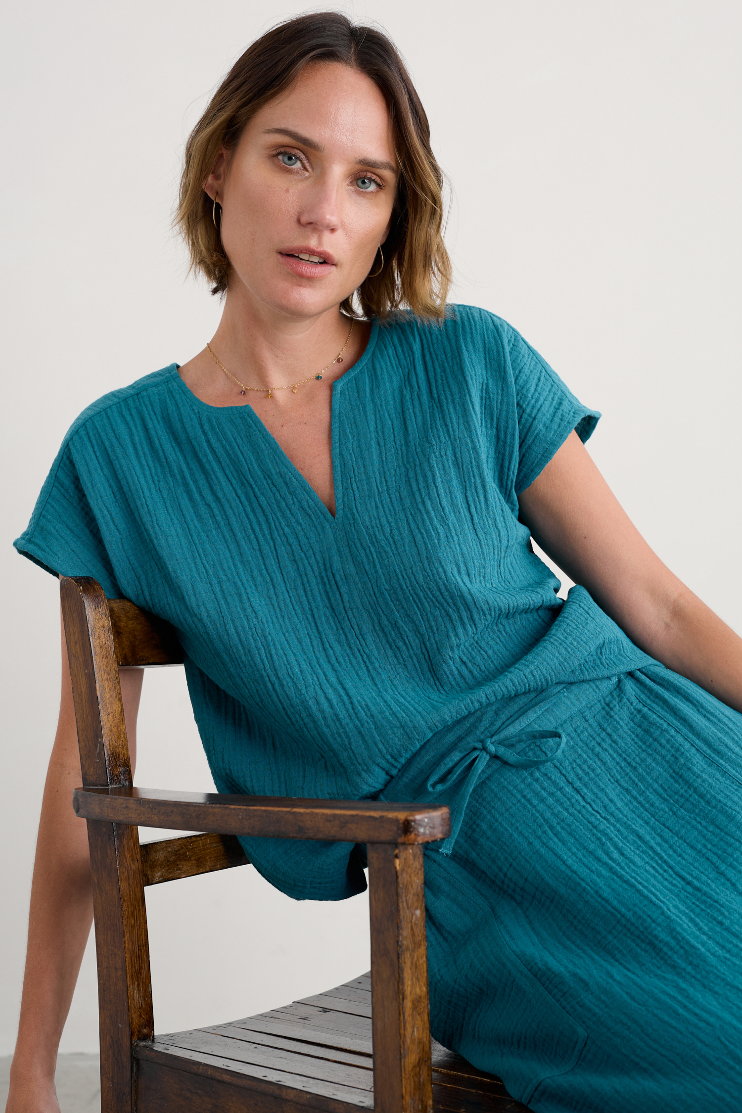 An image of Seasalt  Landscape Top in GOTS-Certified Organic Cotton 