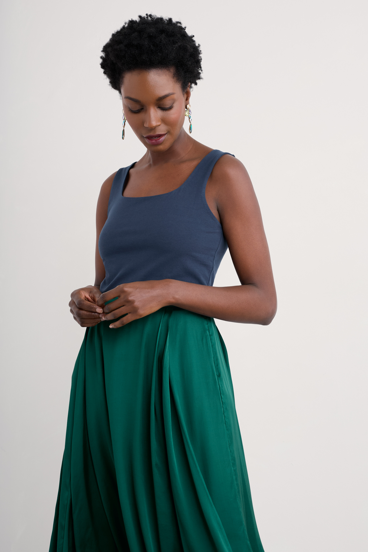 An image of Seasalt  Cloud Pass Vest in GOTS-Certified Organic Cotton Jersey 