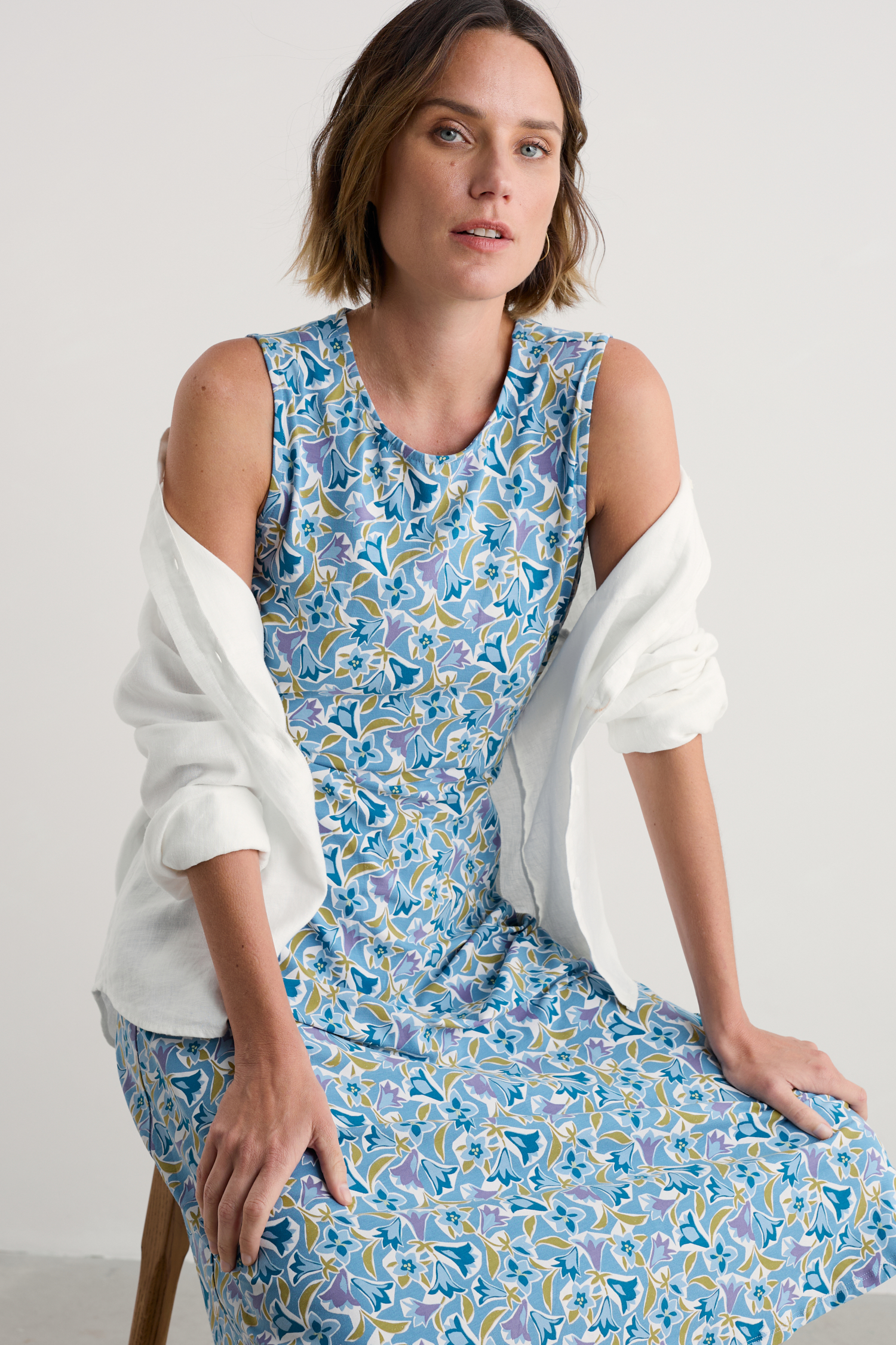 An image of Seasalt  Sweet Violet Jersey Midi Dress 