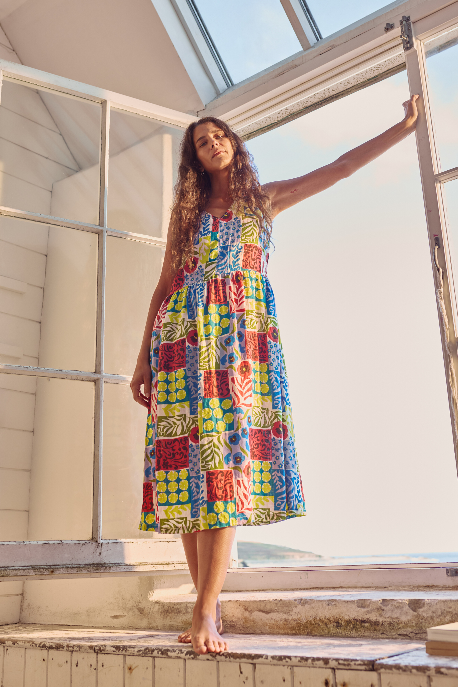 An image of Seasalt  Lowland Heather Sleeveless Dress 