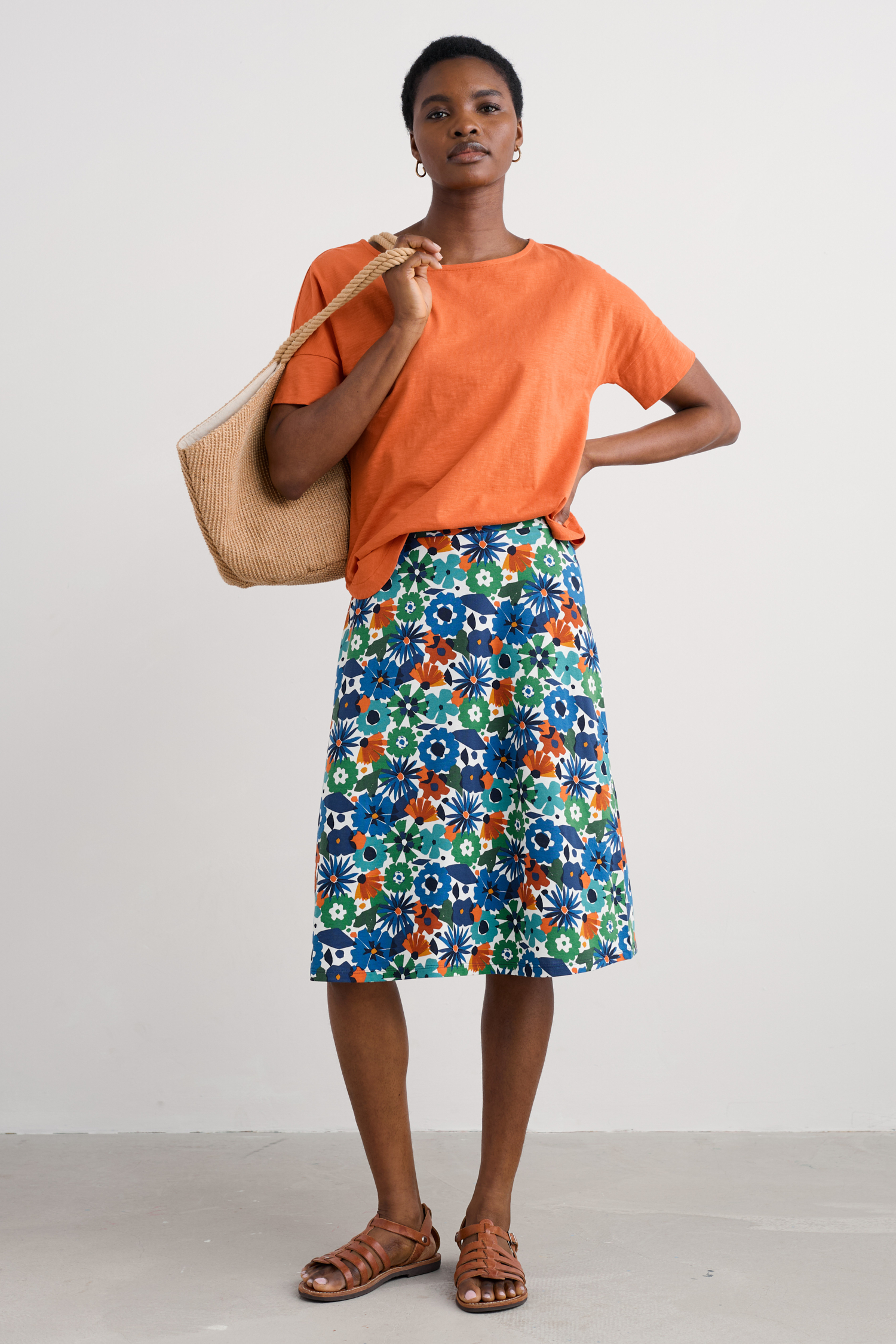 An image of Seasalt  Rose A-Line Skirt 