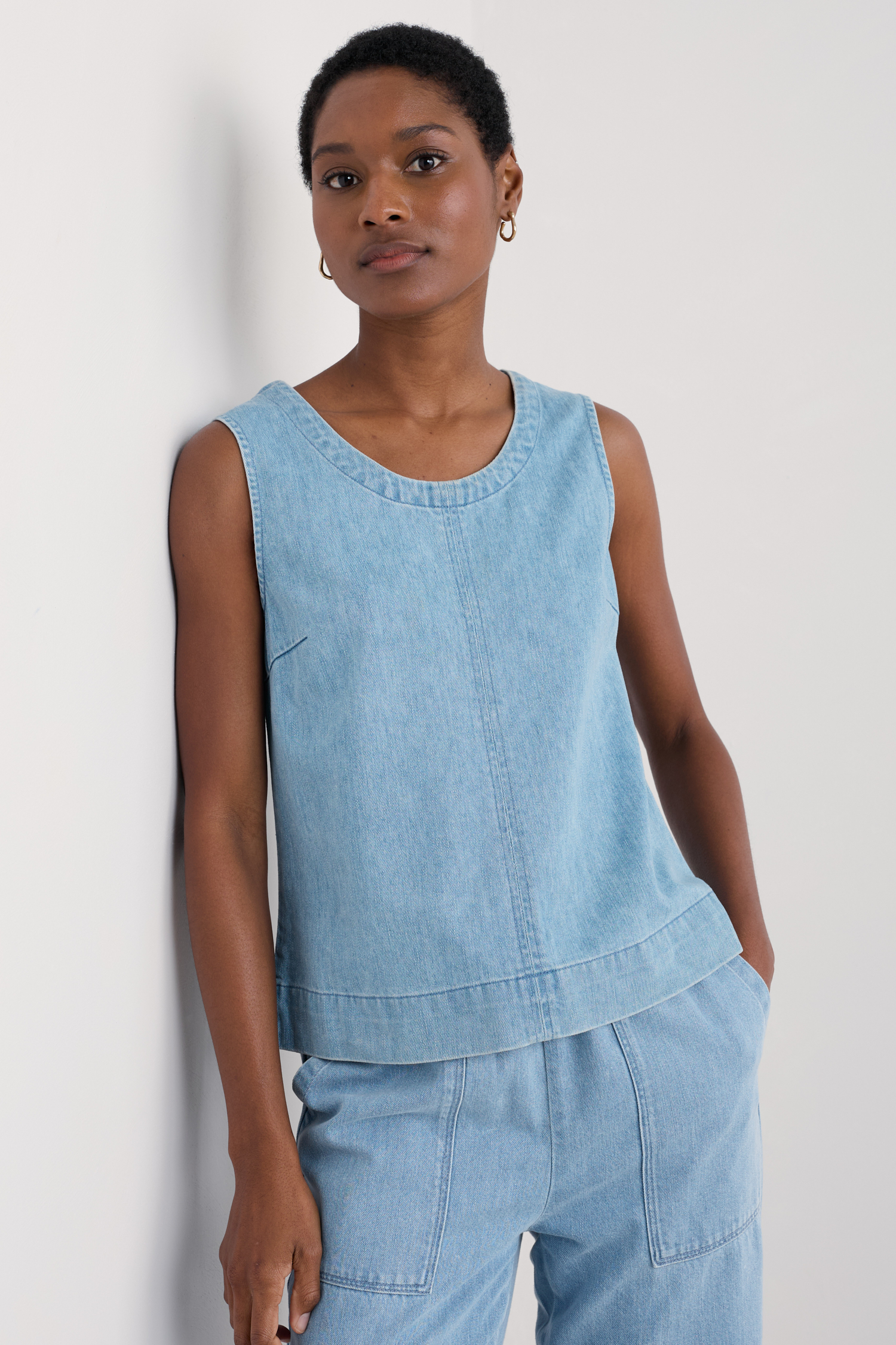 An image of Seasalt  Gawen Denim Vest 