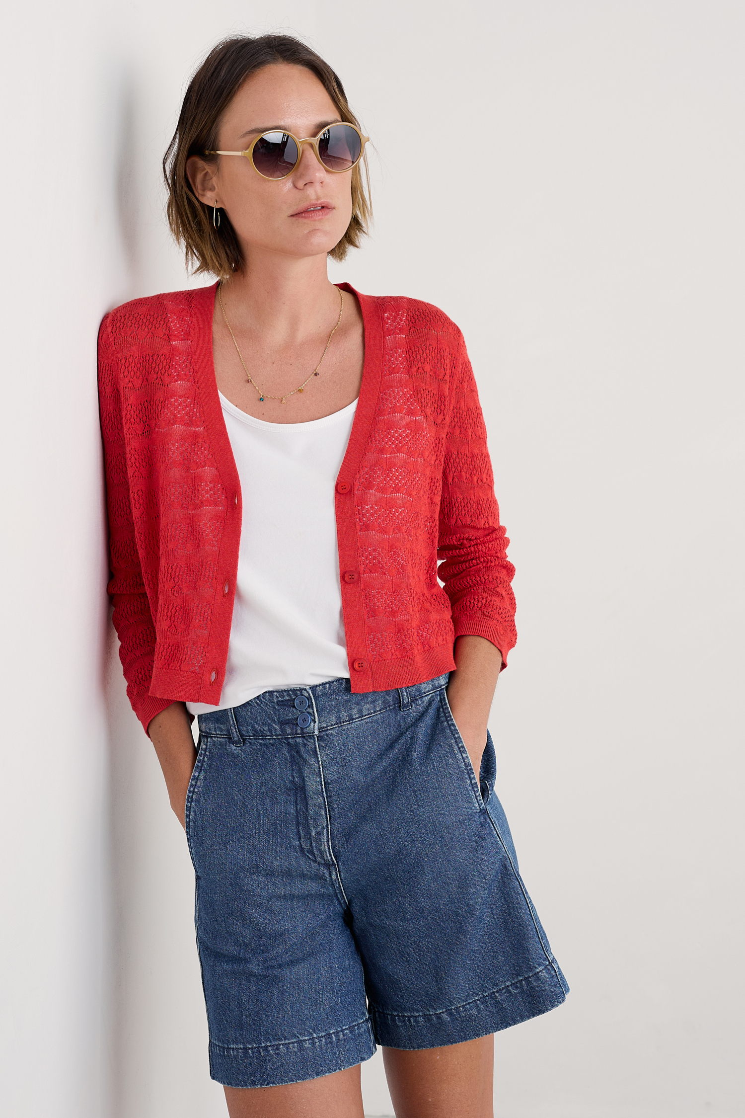 An image of Seasalt  Sweet Day Cotton Cardigan 