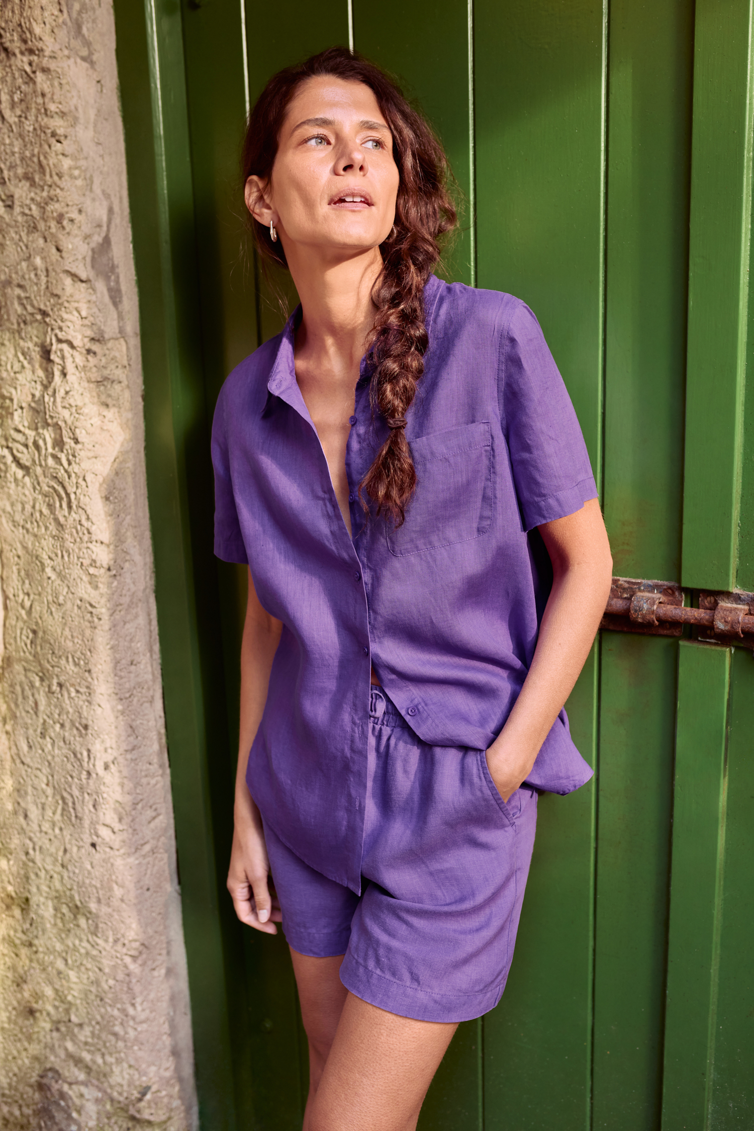 An image of Seasalt  Drydock Short Sleeve Linen Shirt 