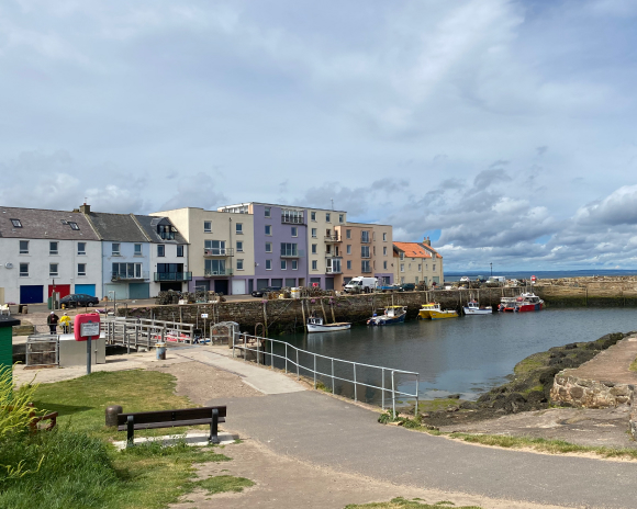 View of St Andrews Harbour, Scotland