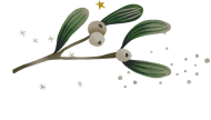Festive mistletoe